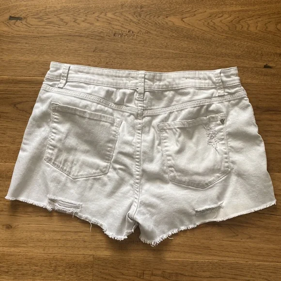 White Denim Jean Shorts by Rachel Roy - Picture 6 of 6
